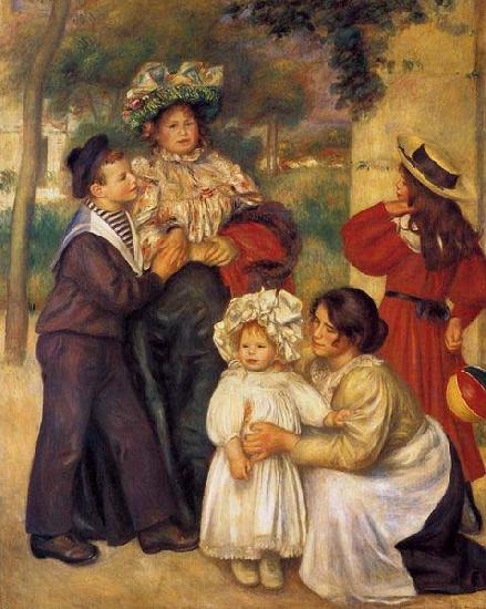 Pierre-Auguste Renoir La famille d`artiste oil painting image